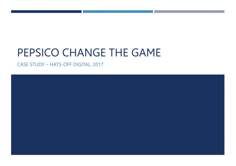 PEPSICO – Change The Game